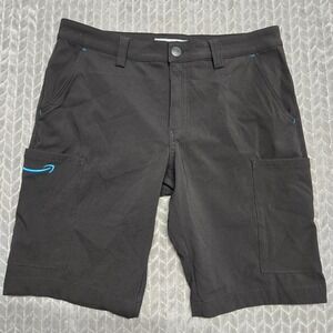 Amazon Employee Mens Black Cargo Utility Delivery Driver Shorts Size Small 30-32